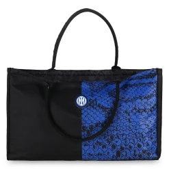 Inter Borse E Zaini^IM BORSA MARE PATTERN BISCIONE NERO