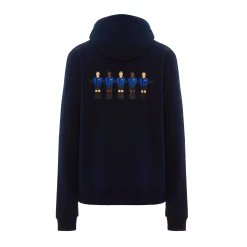 Inter Felpe E Giacche^IM FELPA CAPPUCCIO CALCIO BALILLA BLU NAVY
