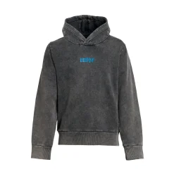 Inter Felpe E Giacche^IM FELPA CON CAPPUCCIO SNAKE CLUB BAMBINO GRIGIO SCURO