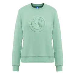 Inter Felpe E Giacche^IM FELPA GIROCOLLO EMBOSSED CREST DONNA VERDE MENTA