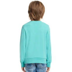 Inter Felpe E Giacche^IM FELPA GIROCOLLO EMBOSSED CREST BAMBINO TURCHESE