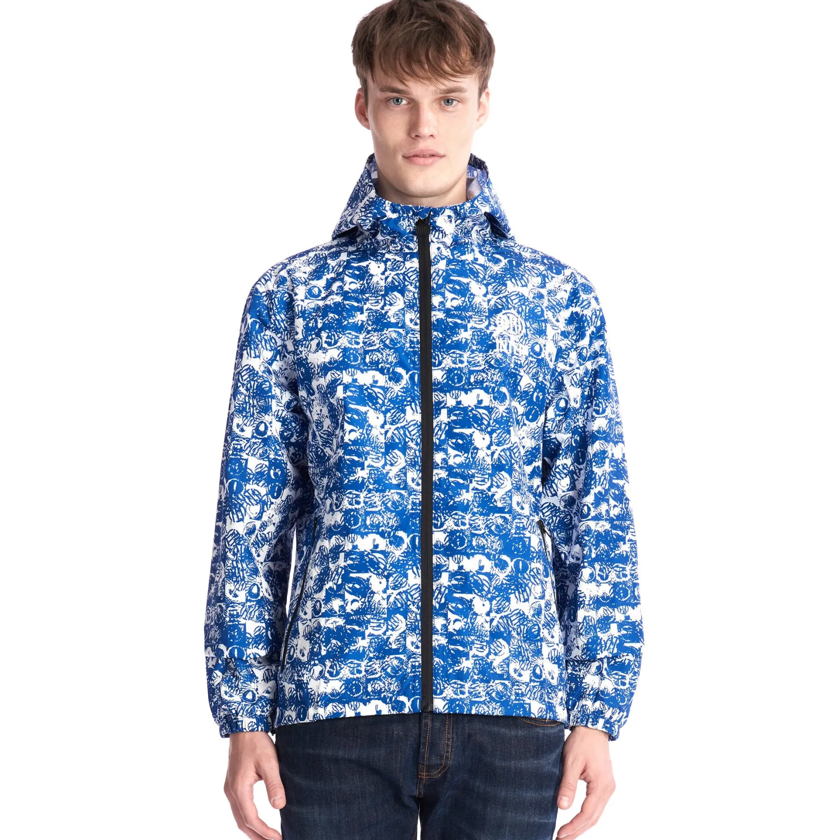 Inter Felpe E Giacche^IM GIACCA ALL OVER PATTERN BIANCO