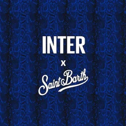 Inter Teli Mare^IM X MC2 SAINT BARTH TELO MARE PATTERN BISCIONE BLU