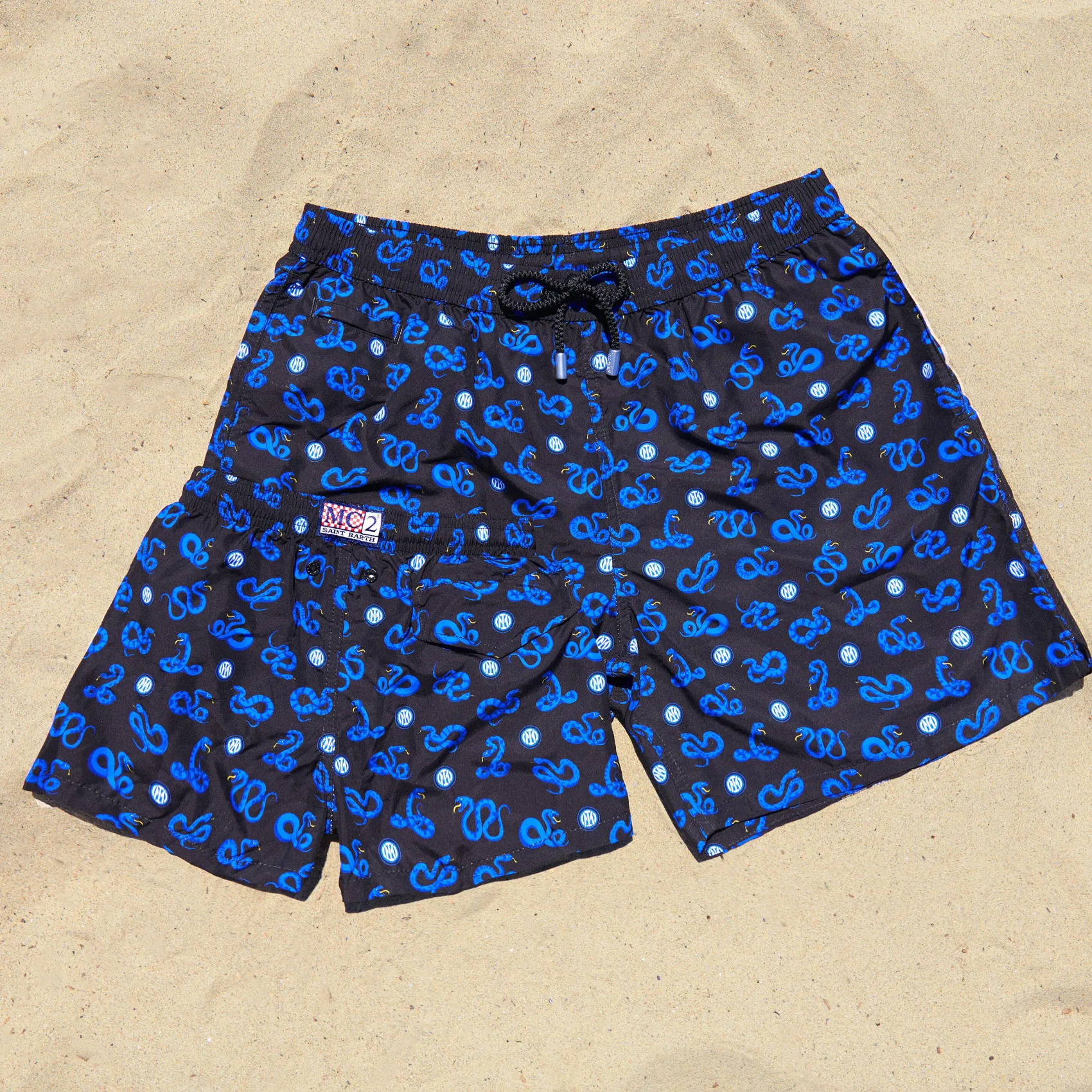 Inter Costumi^IM X MC2 SAINT BARTH COSTUME MICRO BISCIONI UOMO BLU