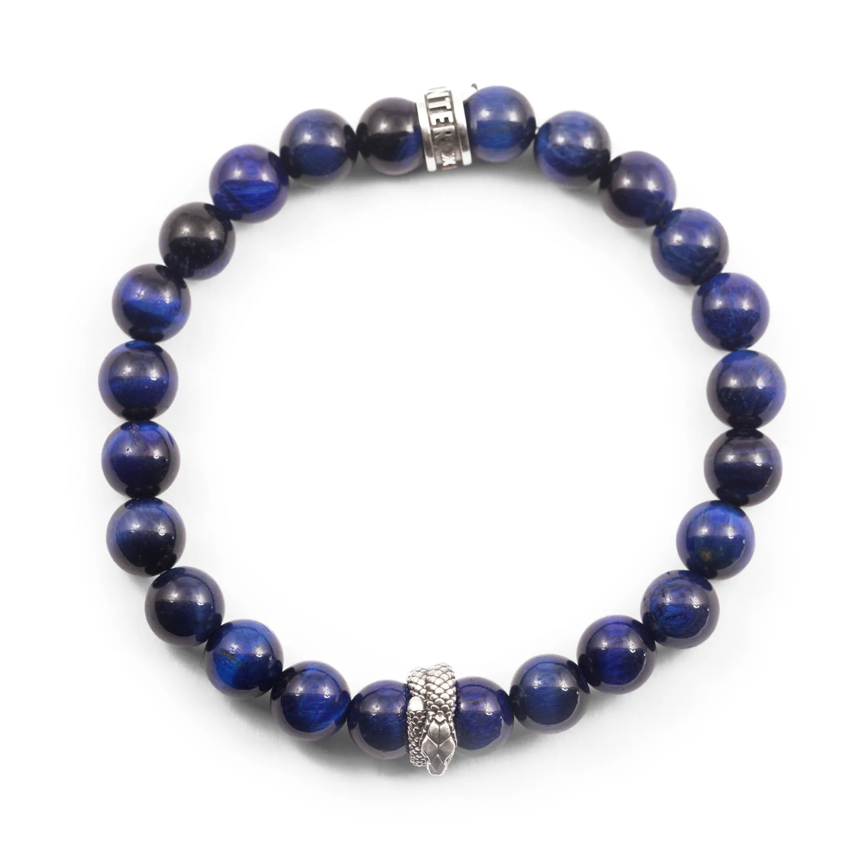 Inter Gioielli^IM X NOVE25 BRACCIALE PIETRE NERAZZURRE NERO