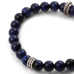 Inter Gioielli^IM X NOVE25 BRACCIALE PIETRE NERAZZURRE NERO
