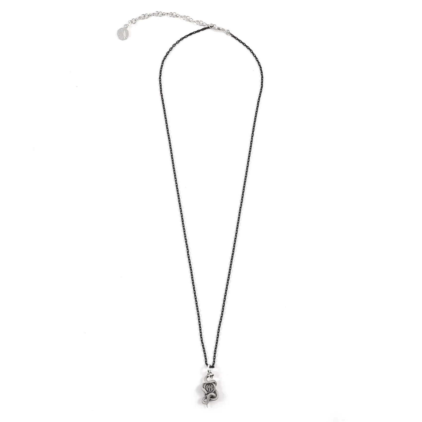 Inter Gioielli^IM X NOVE25 PENDENTE BISCIONE ARGENTO CON COLLANA SMALTATA SILVER