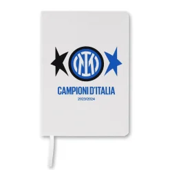 Inter Cancelleria|Quaderni^IM NOTEBOOK A5 CAMPIONI D'ITALIA 2023/24 BIANCO