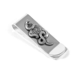 Inter Gioielli^IM NOVE25 CLIP FERMASOLDI BISCIONE SILVER
