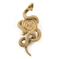 Inter Gioielli^IM NOVE25 FERMACARTE BISCIONE BRONZO