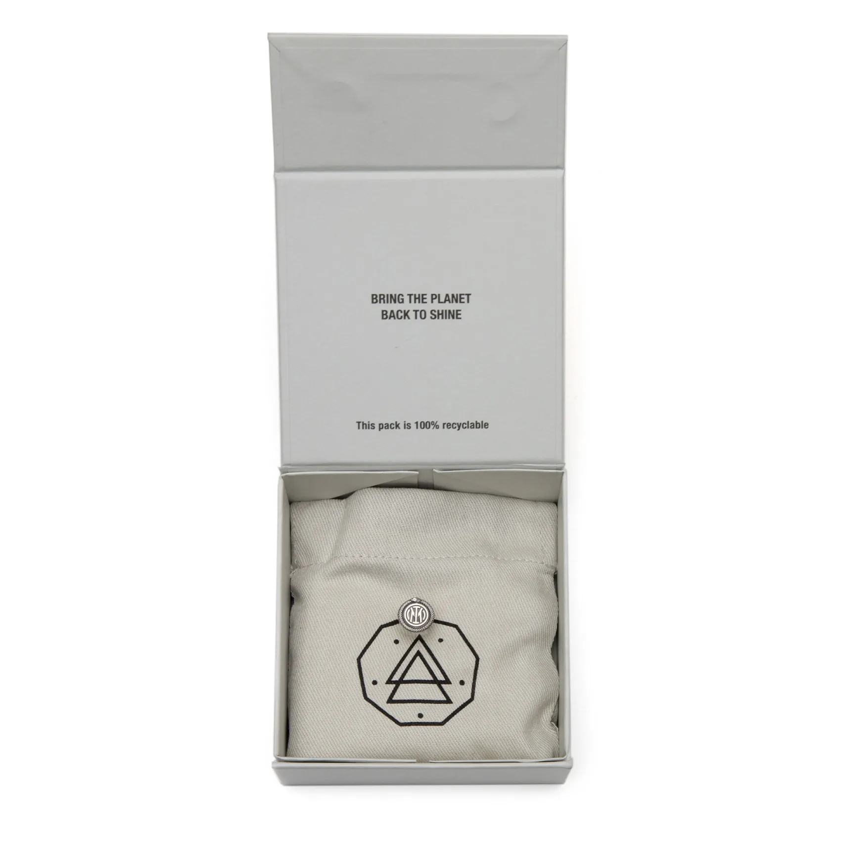 Inter Gioielli^IM NOVE25 ORECCHINO SINGOLO BISCIONE SILVER