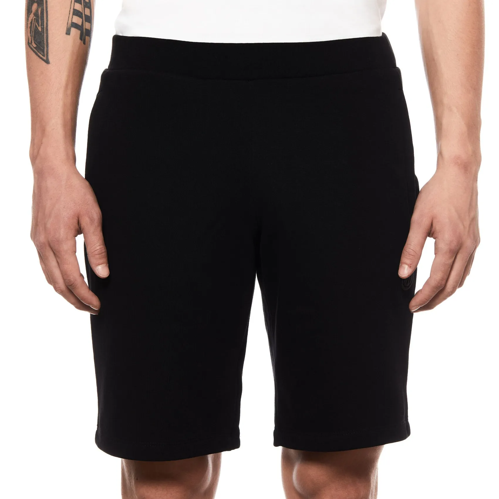 Inter Tute E Pantaloni^IM PANTALONCINI RUBBER LOGO UOMO NERO