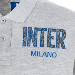 Inter T-Shirt E Polo^IM POLO ANIMAL PRINT UOMO GRIGIO CHIARO