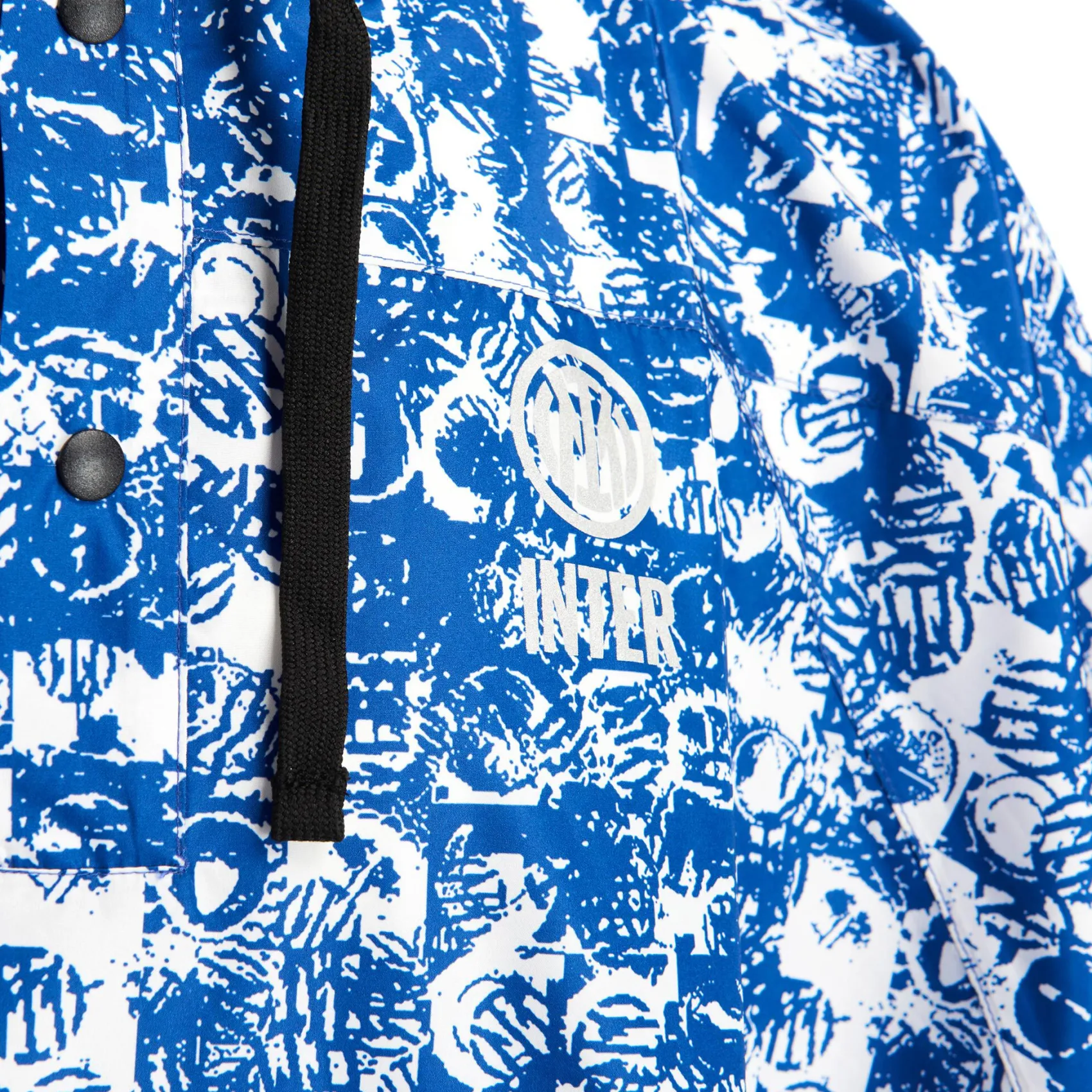 Inter Felpe E Giacche^IM PONCHO ALL OVER PATTERN BIANCO