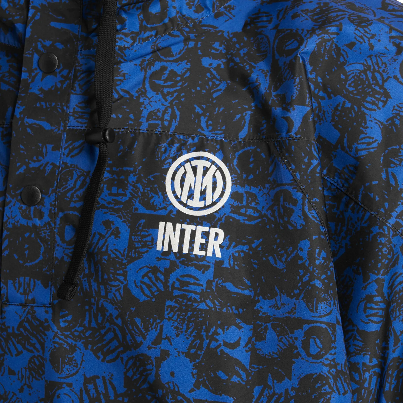 Inter Felpe E Giacche^IM PONCHO ALL OVER PATTERN NERO