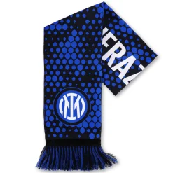 Inter Sciarpe^IM SCIARPA DOUBLE FACE GEOMETRIE BLU