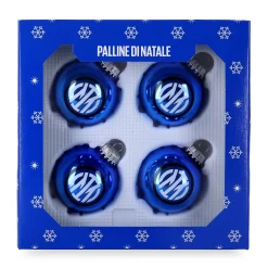 Inter Giochi E Peluches^IM SET 4 PALLINE W BLU ROYAL
