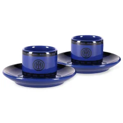 Inter Cucina^IM SET 2 TAZZINE CAFFÈ CON PIATTINO BLU