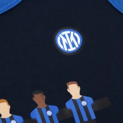 Inter Body E Tutine^IM SET BODY SMANICATO CALCIO BALILLA BLU NAVY