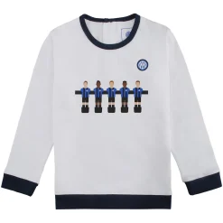 Inter Body E Tutine^IM SET MAGLIETTA A MANICHE LUNGHE E PANTALONI CALCIO BALILLA BLU NAVY