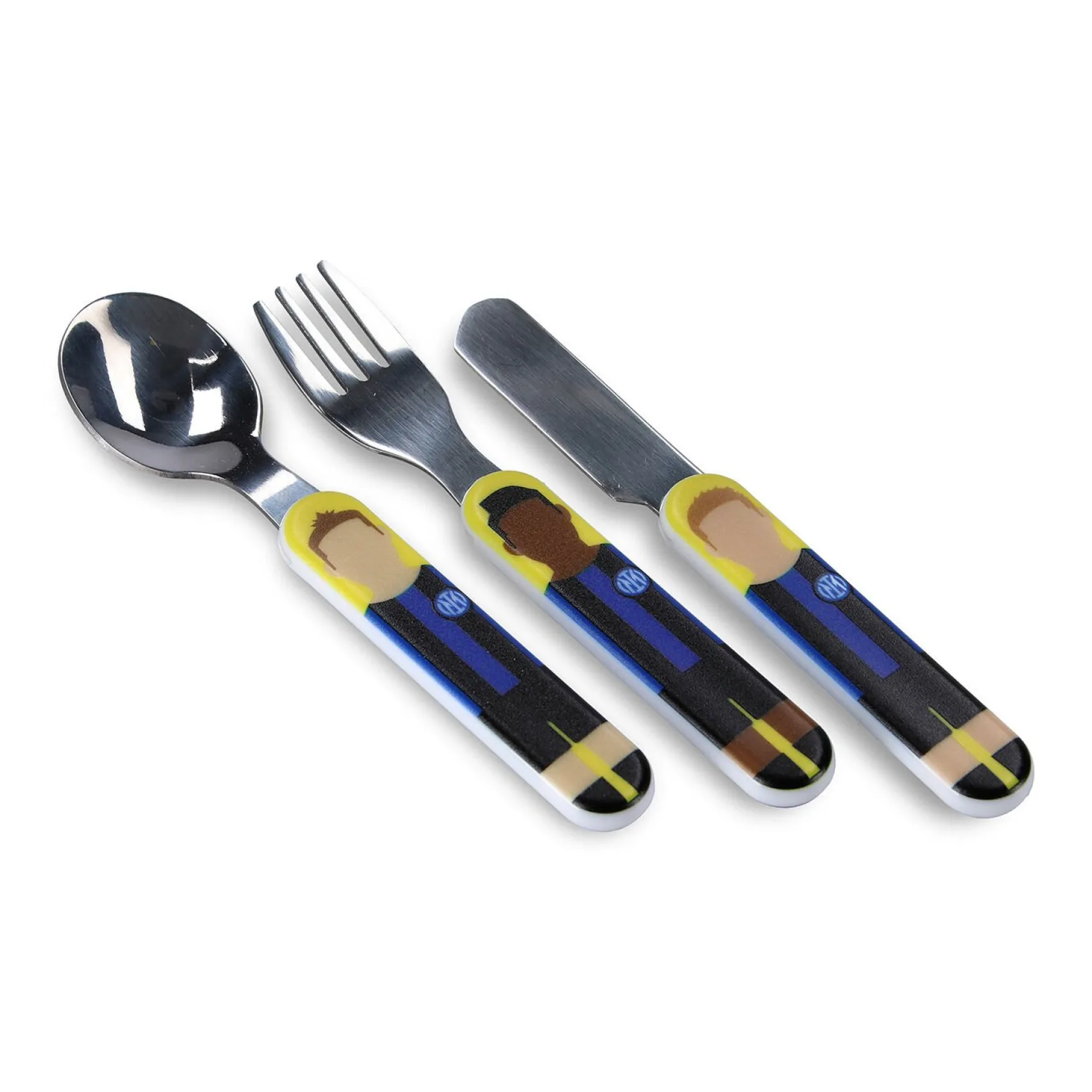 Inter Accessori^IM SET POSATE CALCIO BALILLA BAMBINO BLU NAVY