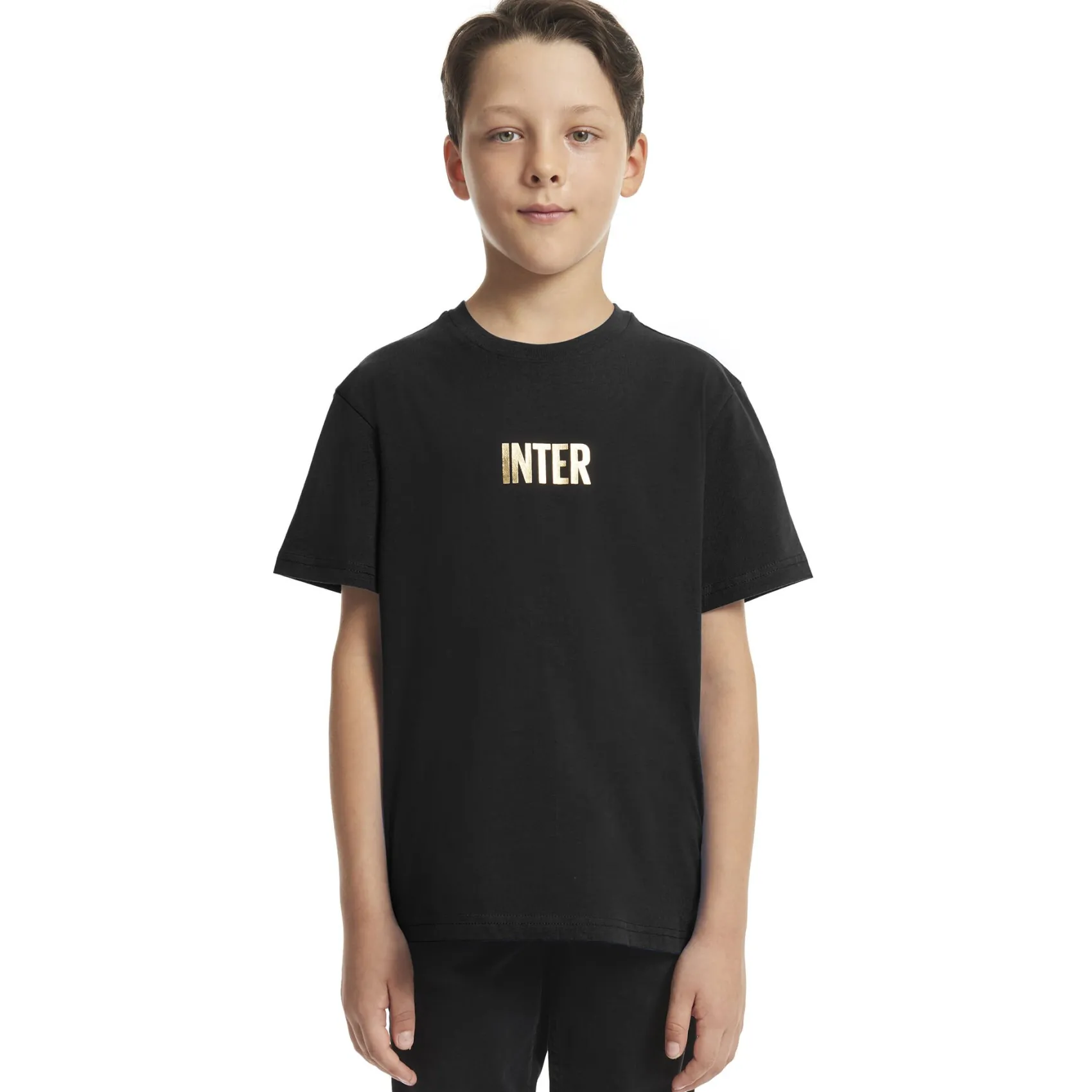 Inter T-Shirt E Polo^IM T-SHIRT BACK TO STADIUM 22:43 BAMBINO NERO