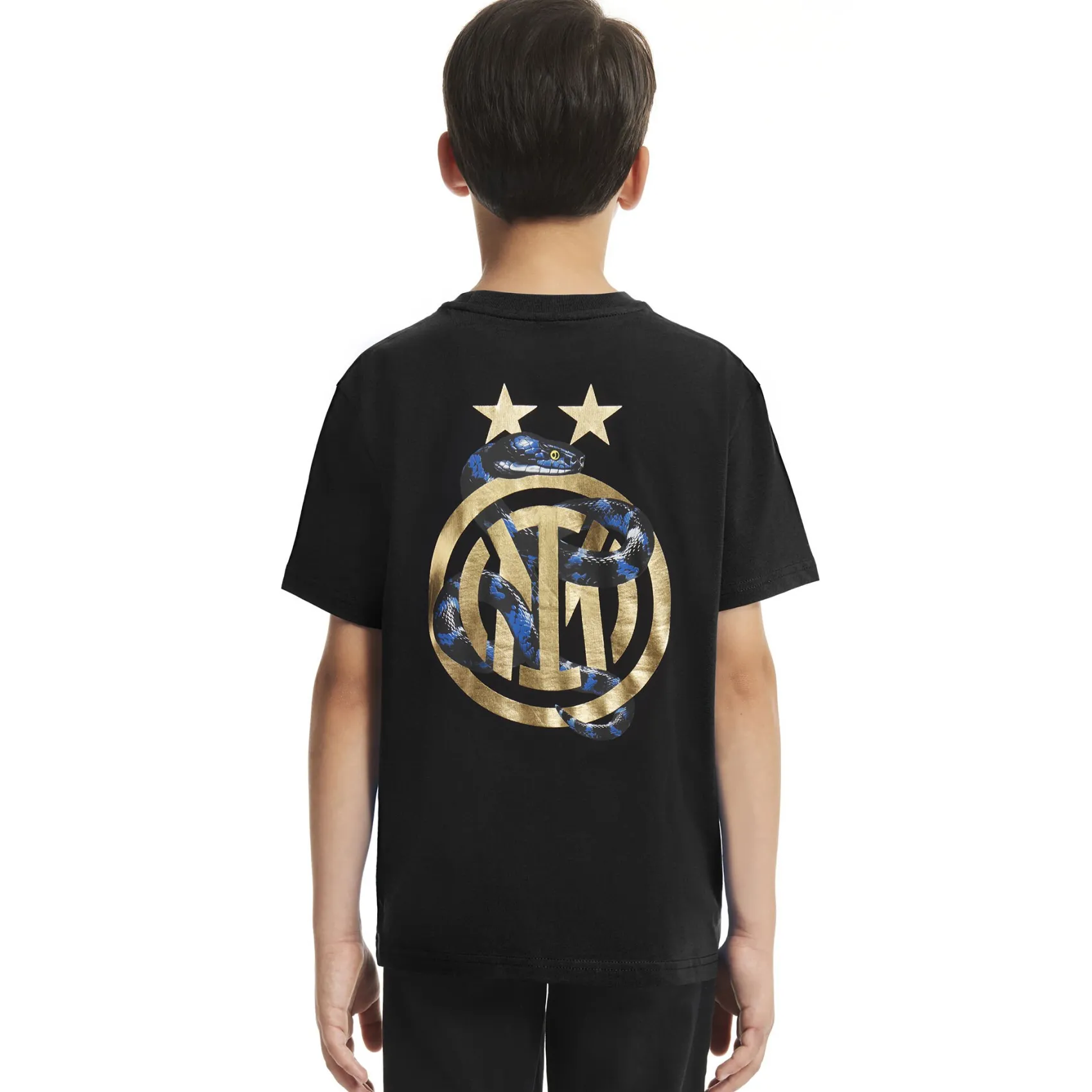 Inter T-Shirt E Polo^IM T-SHIRT BACK TO STADIUM 22:43 BAMBINO NERO