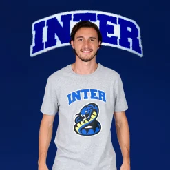 Inter T-Shirt E Polo^IM T-SHIRT BISCIONE GRIGIO CHIARO