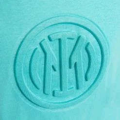 Inter T-Shirt E Polo^IM T-SHIRT EMBOSSED CREST BAMBINO TURCHESE