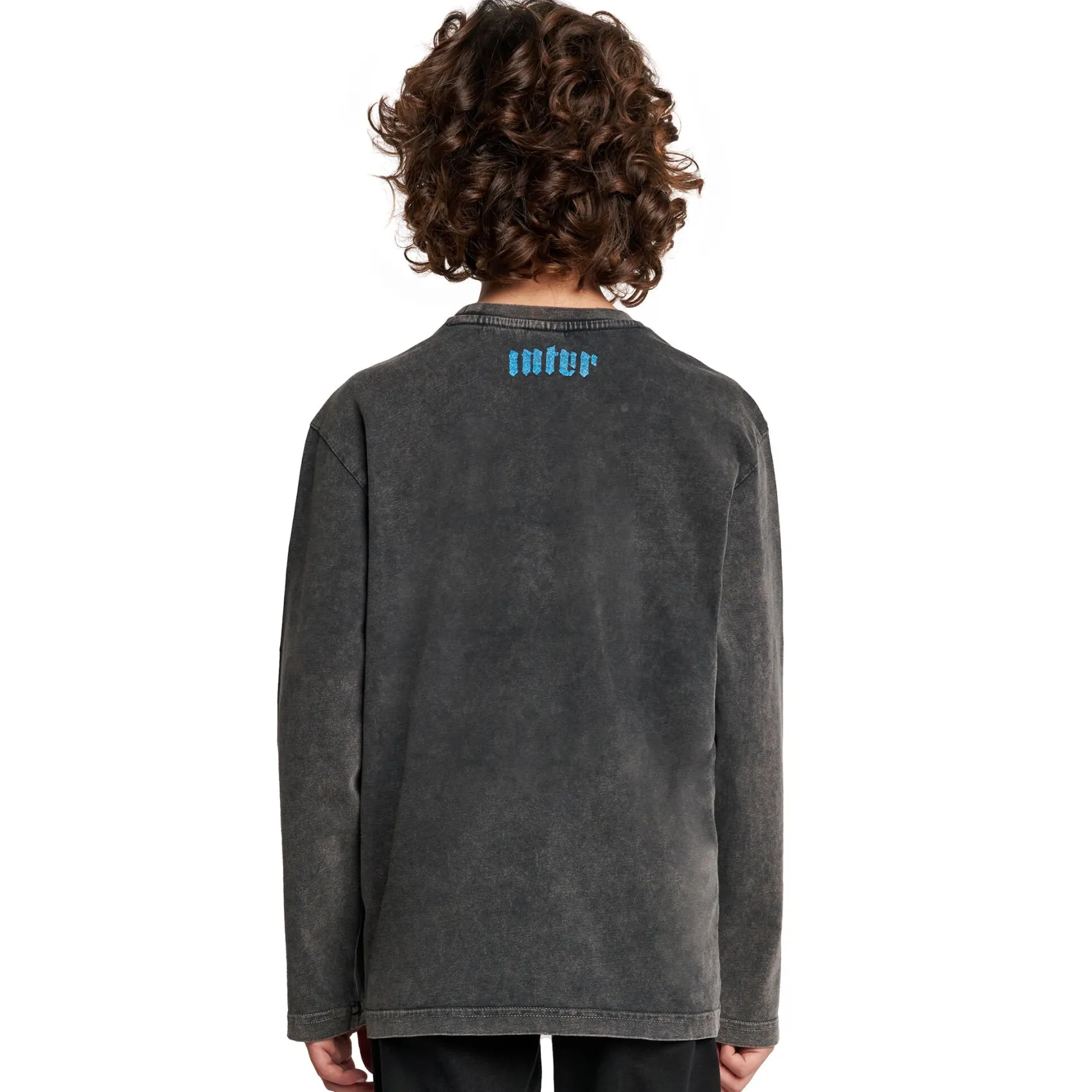 Inter T-Shirt E Polo^IM T-SHIRT MANICHE LUNGHE SNAKE CLUB BAMBINO GRIGIO SCURO