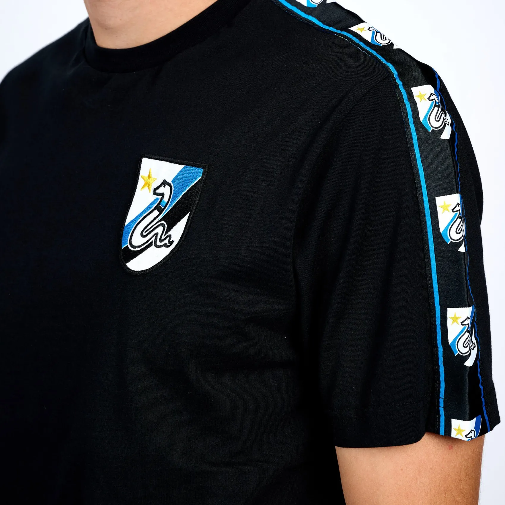 Inter T-Shirt E Polo^IM T-SHIRT RETRO TAPER UOMO NERO