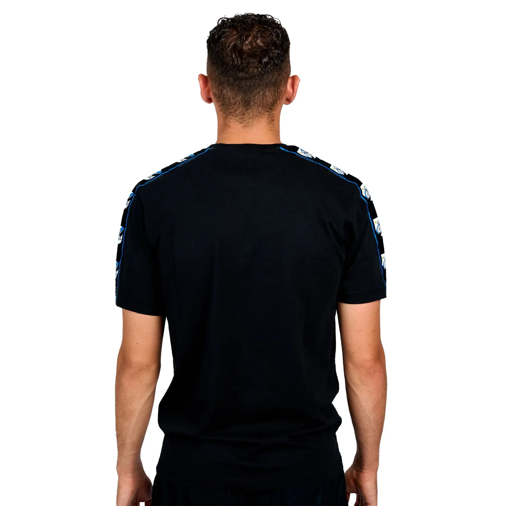 Inter T-Shirt E Polo^IM T-SHIRT RETRO TAPER UOMO NERO