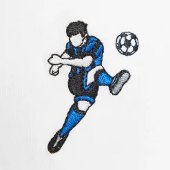 Inter T-Shirt E Polo^IM T-SHIRT RICAMATA CALCIATORE BIANCO