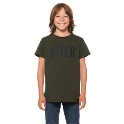Inter T-Shirt E Polo^IM T-SHIRT RUBBER PRINT BAMBINO VERDE MILITARE